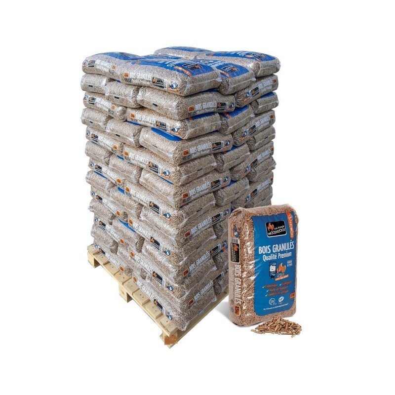Pellets WOODSTOCK – Palete com 78 Sacos de 15 kg
