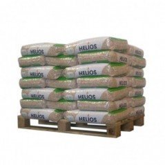 HELIOS Pellets de Madeira – ½ Palete com 35 Sacos de 15 kg